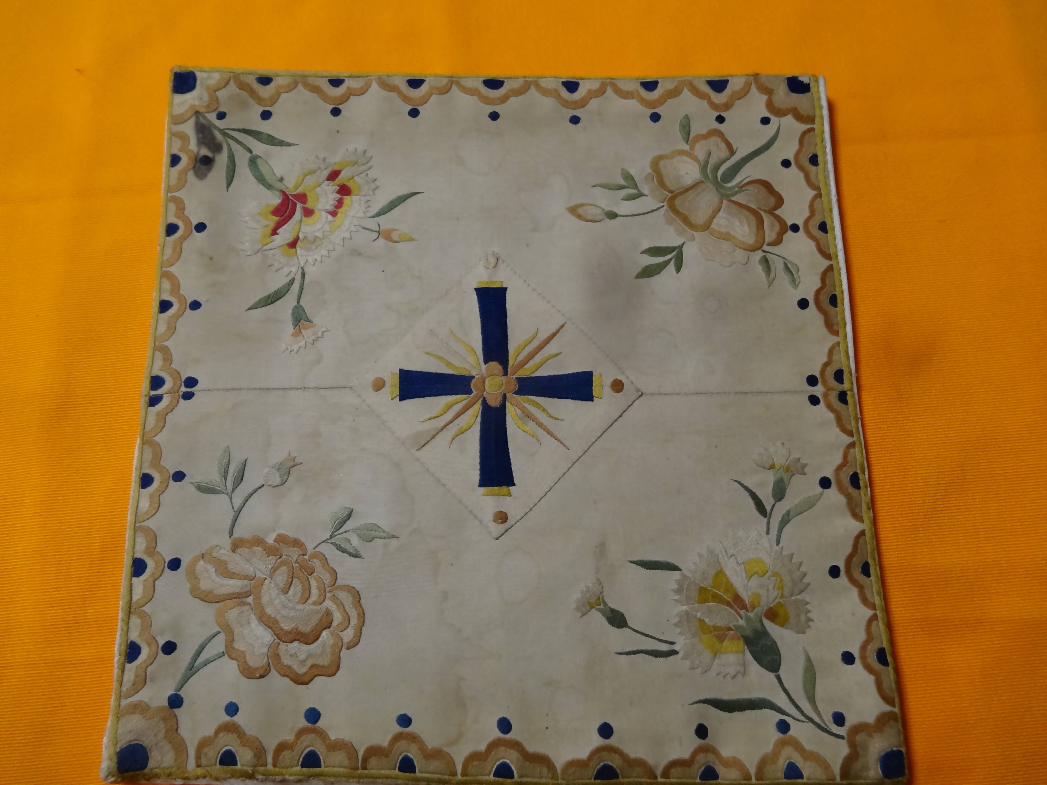 bourse de corporal ornée de motifs "à l'indienne"