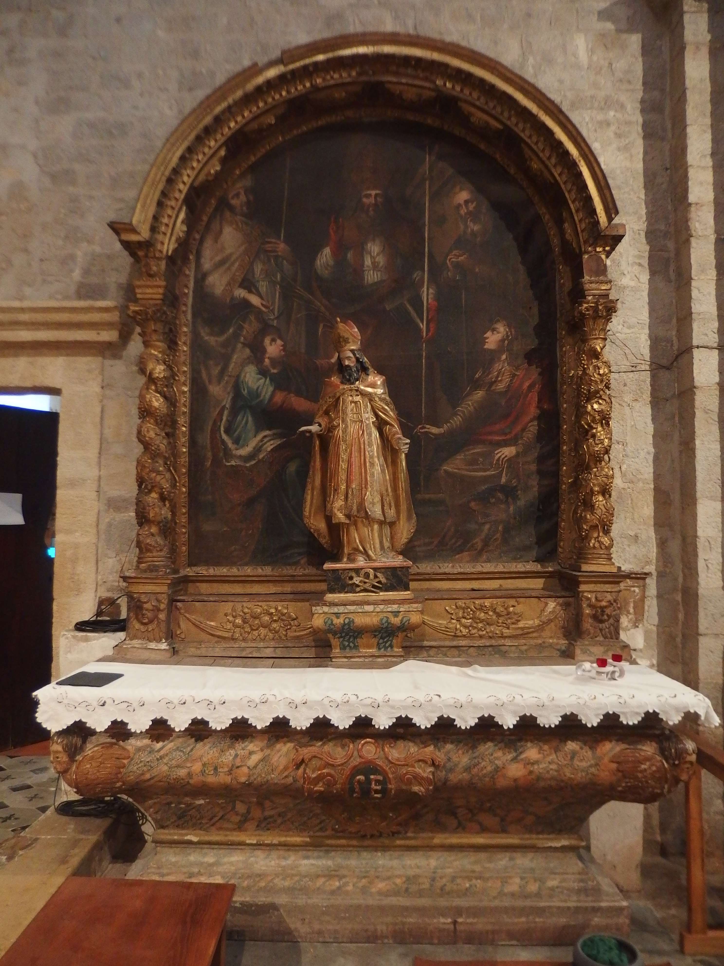 Autel, retable et tableau : Saint Éloi