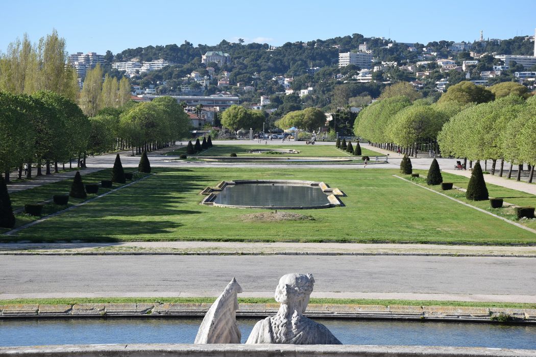 parc, grande perspective sud-nord