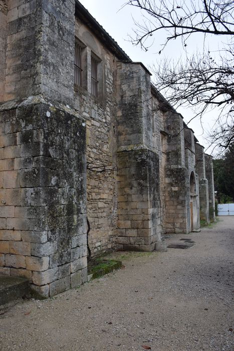 aile est, façade est sur l’ancien potager