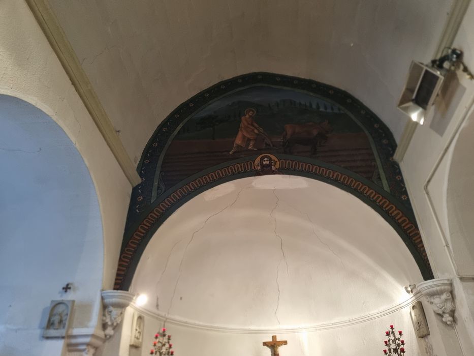 arc triomphal, peinture monumentale : légende de saint Gens