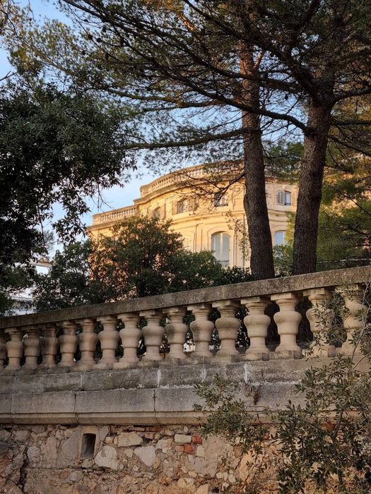 parc, détail d’une balustrade