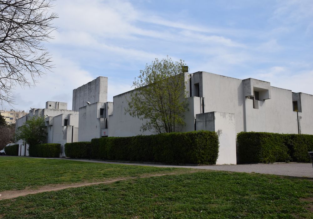 vue partielle des façades