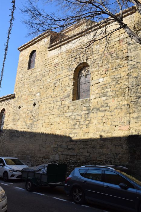 façade latérale sud, vue partielle