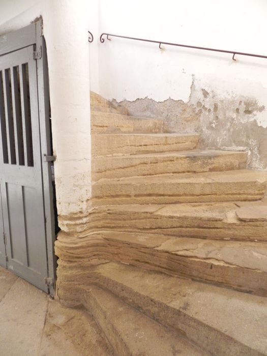 escalier à vis, vue partielle