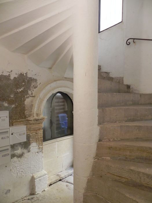 escalier à vis, vue partielle