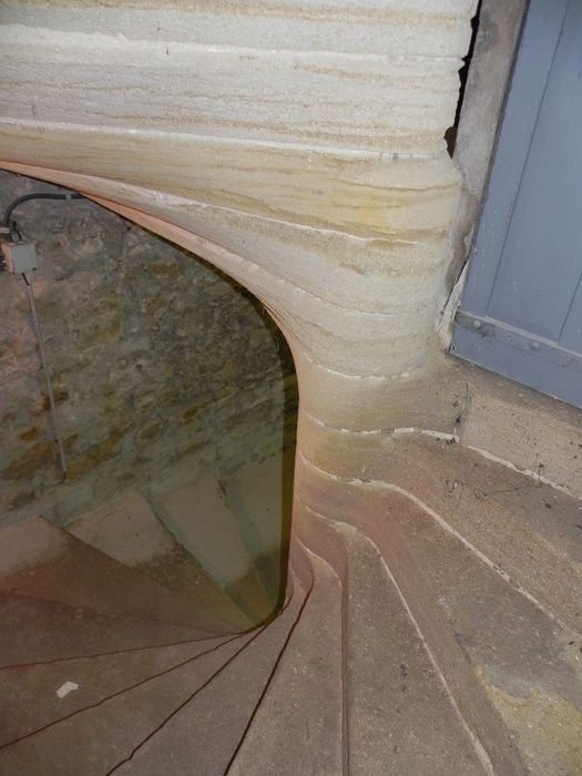 escalier à vis, vue partielle