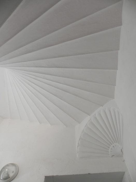 escalier à vis, détail du décor