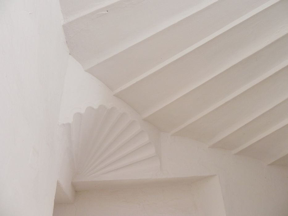escalier à vis, détail du décor