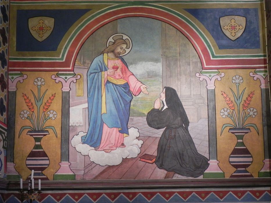 peinture monumentale : Apparition du Christ du Sacré-Coeur