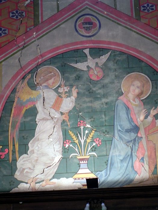 nef, peinture monumentale : Annonciation (l’)