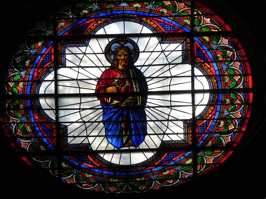 verrière : Christ du Sacré-Coeur