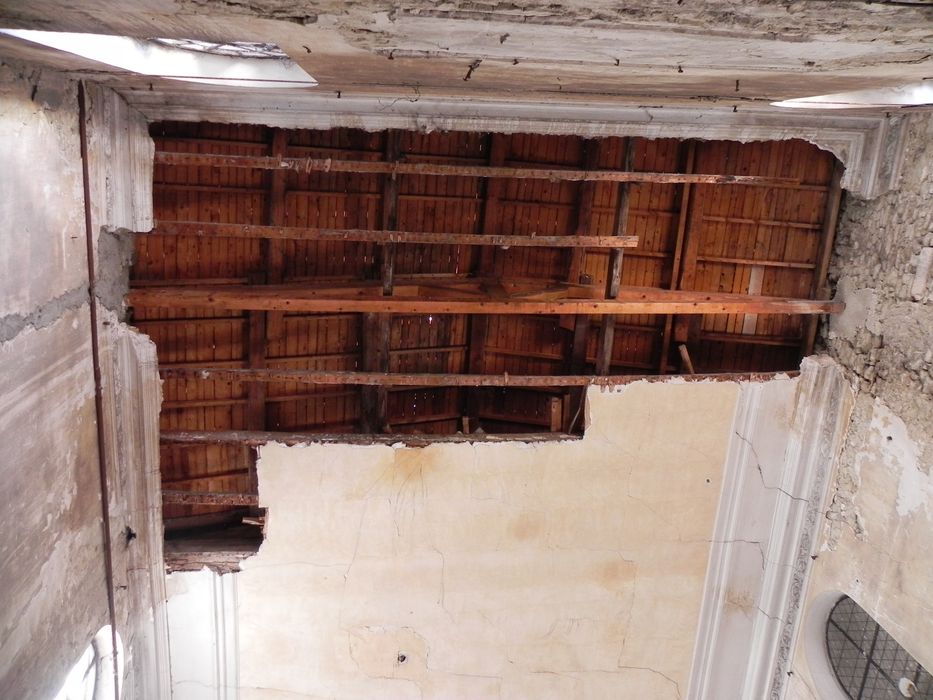 nef, plafond, vue partielle