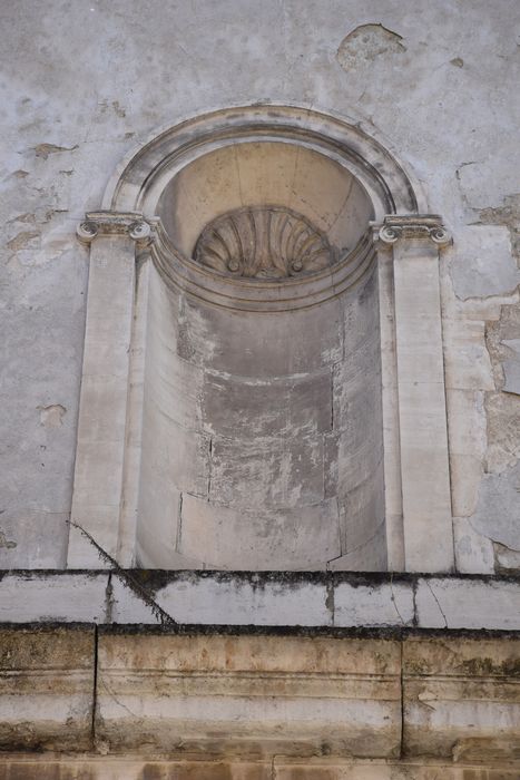 façade nord, détail de la niche centrale
