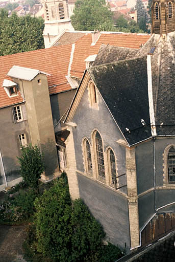 Le chevet depuis l'immeuble voisin.