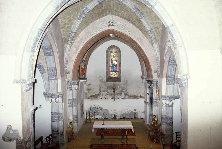 Le choeur vu depuis le revers de façade.