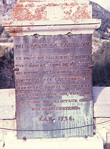 Plaque commémorative.