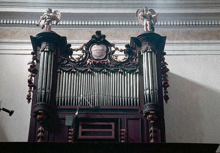 Buffet d'orgue de la tribune. - © Monuments historiques, 1999