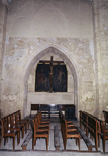 Vue du bas-côté sud, détail d'une chapelle latérale.