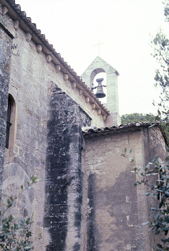 Vue de la façade latérale nord, détail du clocheton.