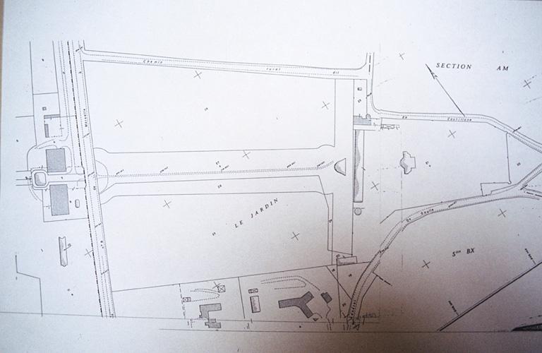 Vue de l'extrait de plan cadastral.