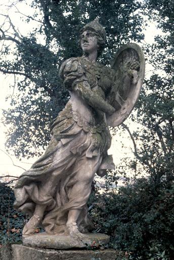 Statue du jardin : Athéna-Minerve.