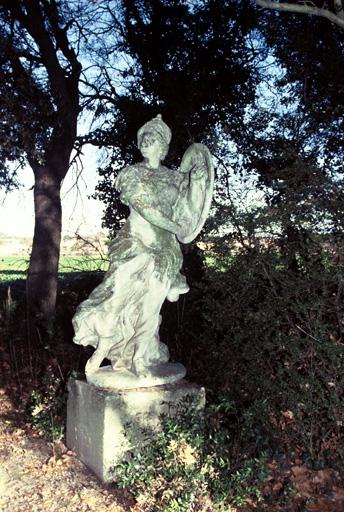 Statue du jardin : Athéna-Minerve.