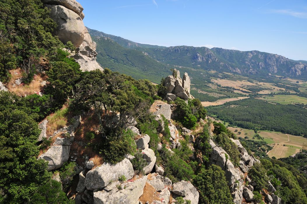 Château de Baricci : vue aérienne du site