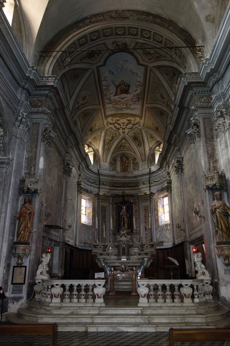 église Sainte-Blaise et campanile : choeur, vue générale