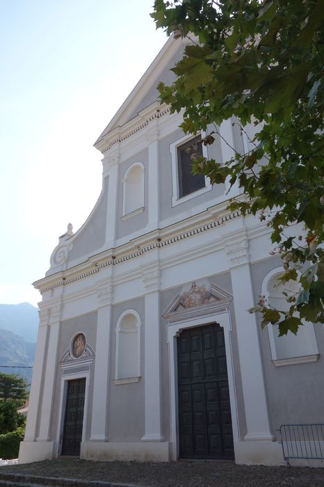 église Sainte-Blaise et campanile : façade nord, vue partielle