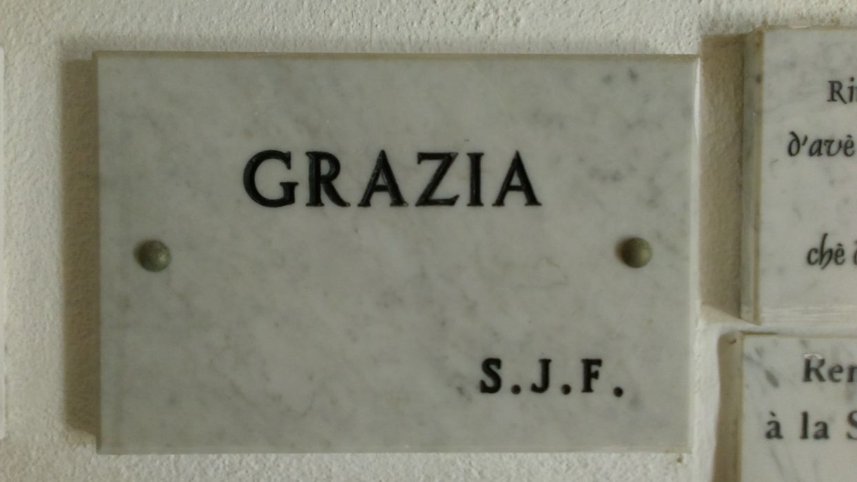 ex-voto mural : Grazia S.J.F. - © Ministère de la Culture (France), Direction Régionale des Affaires Culturelles de Corse – Tous droits réservés