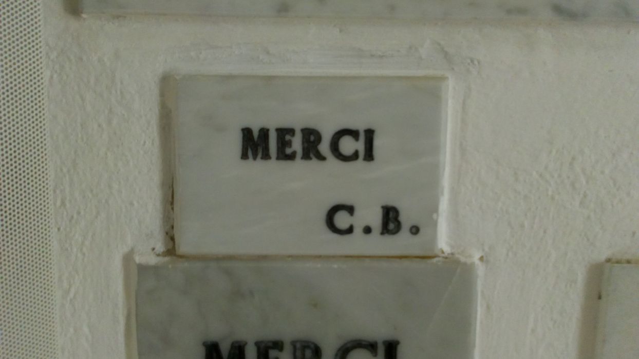 ex-voto mural : Merci C.B. - © Ministère de la Culture (France), Direction Régionale des Affaires Culturelles de Corse – Tous droits réservés