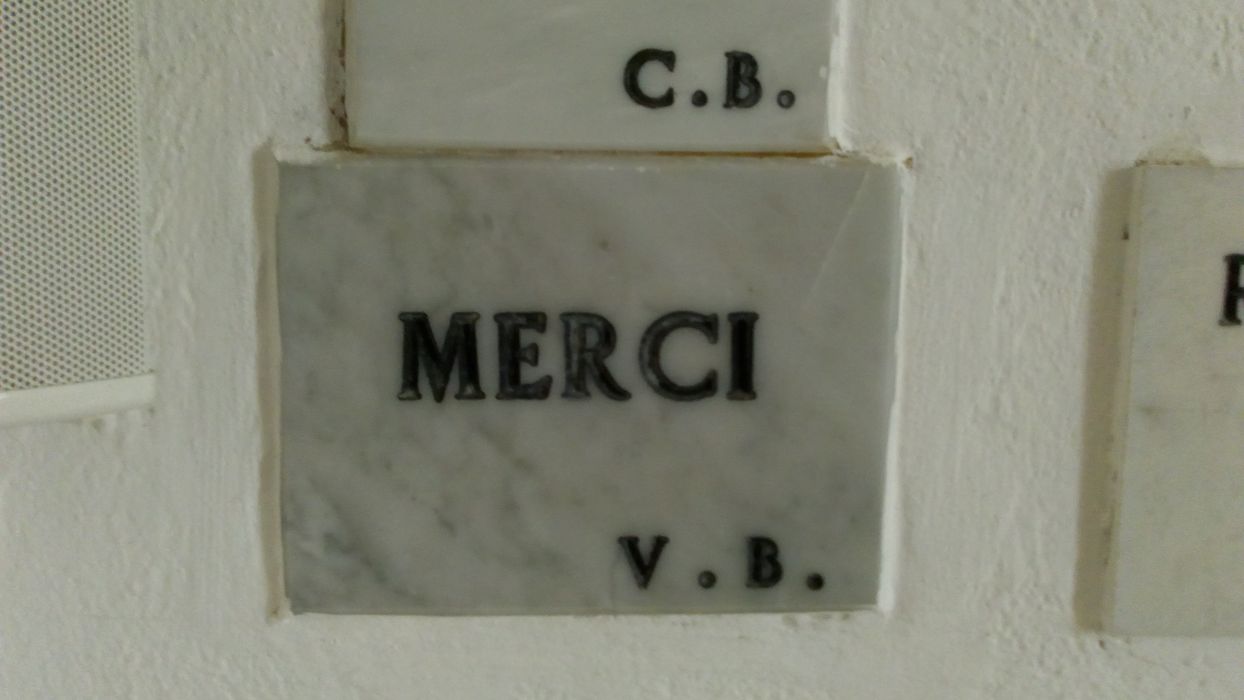 ex-voto mural : Merci V.B. - © Ministère de la Culture (France), Direction Régionale des Affaires Culturelles de Corse – Tous droits réservés