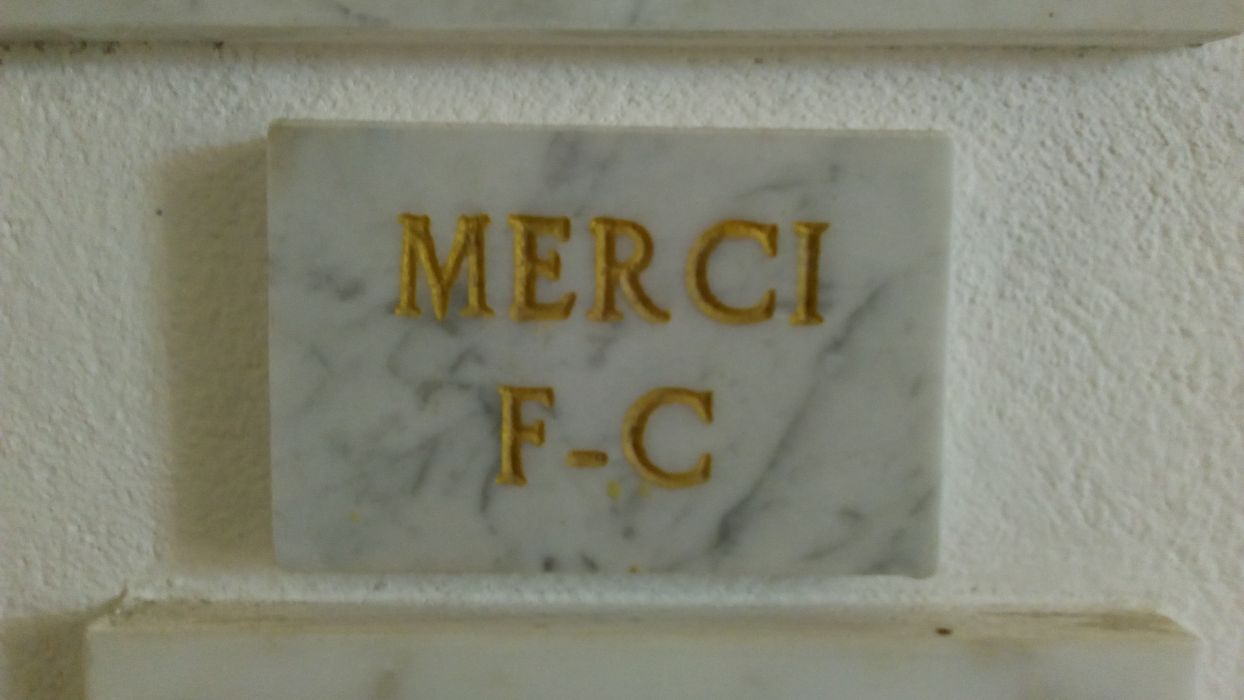 ex-voto mural : Merci F.C. - © Ministère de la Culture (France), Direction Régionale des Affaires Culturelles de Corse – Tous droits réservés