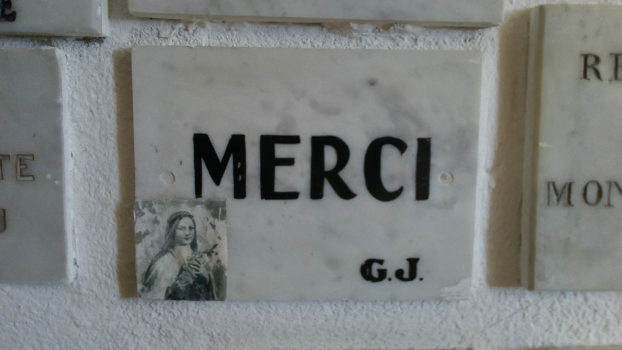 ex-voto mural : Merci G.J. - © Ministère de la Culture (France), Direction Régionale des Affaires Culturelles de Corse – Tous droits réservés