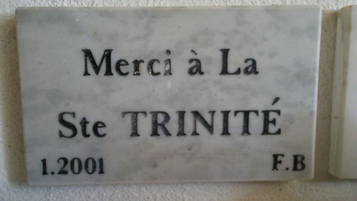 ex-voto mural : merci à la Sainte Trinité 1.2001 FB - © Ministère de la Culture (France), Direction Régionale des Affaires Culturelles de Corse – Tous droits réservés