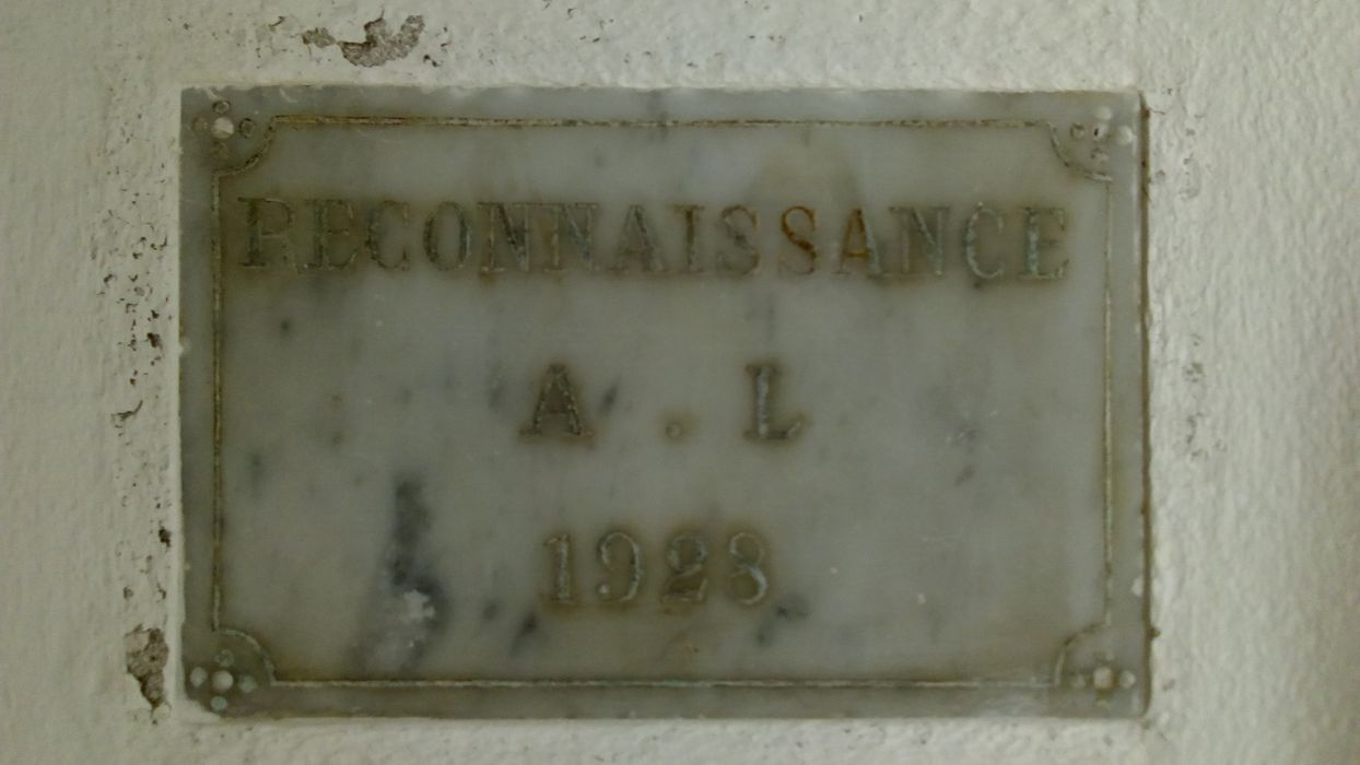 ex-voto mural : Reconnaissance AL 1923 - © Ministère de la Culture (France), Direction Régionale des Affaires Culturelles de Corse – Tous droits réservés