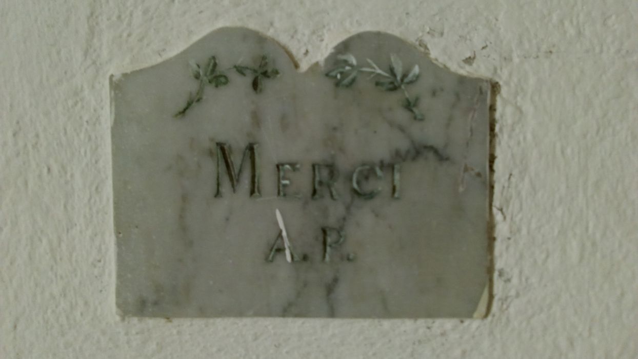 ex-voto mural : Merci AR - © Ministère de la Culture (France), Direction Régionale des Affaires Culturelles de Corse – Tous droits réservés