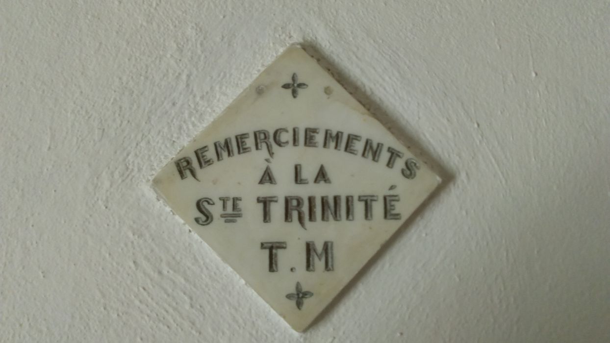 ex-voto mural : Remerciements à la ste Trinité TM - © Ministère de la Culture (France), Direction Régionale des Affaires Culturelles de Corse – Tous droits réservés