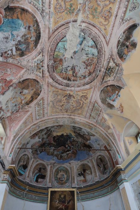 chapelle, peinture monumentale de la voûte
