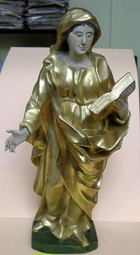 statue : Vierge au livre, vue générale - © Ministère de la culture (France) ; © Conseil départemental de l'Ain