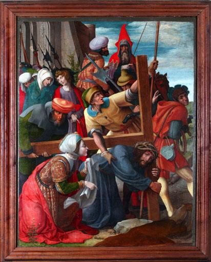 tableau : Rencontre du Christ et de sainte Véronique, vue générale - © Ministère de la culture (France) ; © Conseil départemental de l'Ain