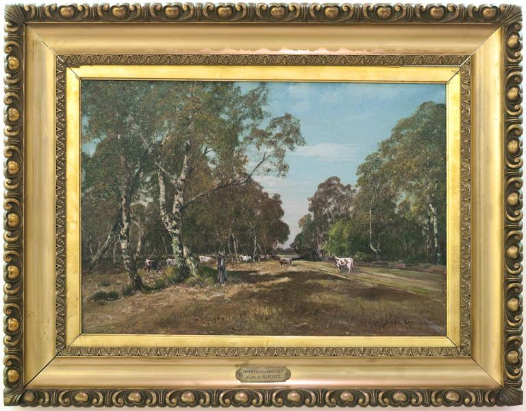 tableau : Les bouleaux à Marlieux, vue générale - © Ministère de la culture (France) ; © Conseil départemental de l'Ain