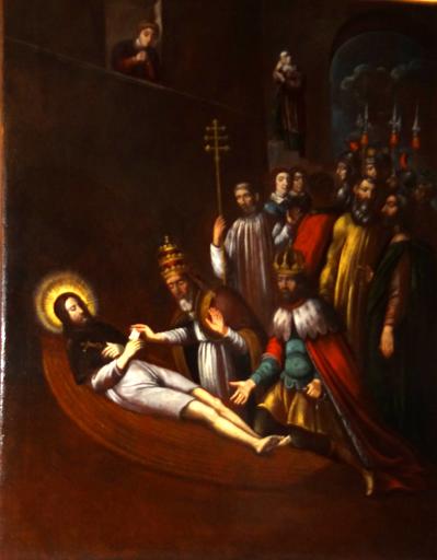 tableau : La Mort de Saint Alexis, vue générale - © Ministère de la culture (France) ; © Conseil départemental de l'Ain