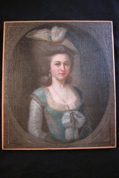 tableau : Portrait dit d'Anne-Marie Crollet ou Anne-Marie Carrelet Madame de Meillonnas, vue générale - © Ministère de la culture (France) ; © Conseil départemental de l'Ain