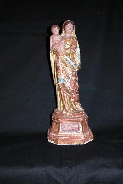 statue-reliquaire : Vierge à l'enfant, vue générale - © Ministère de la culture (France) ; © Conseil départemental de l'Ain