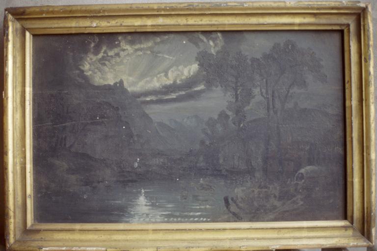 tableau : Paysage nocturne, vue générale - © Ministère de la culture (France) ; © Conseil départemental de l'Ain