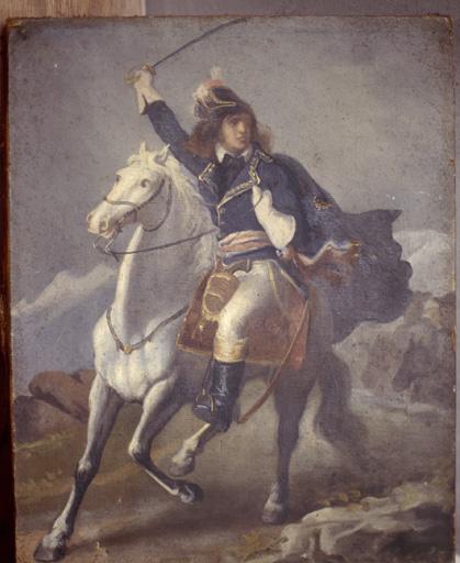 tableau : Portrait de Joubert à cheval, vue générale - © Ministère de la culture (France) ; © Conseil départemental de l'Ain