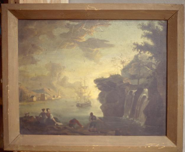 tableau : Paysage de bord de mer, vue générale - © Ministère de la culture (France) ; © Conseil départemental de l'Ain