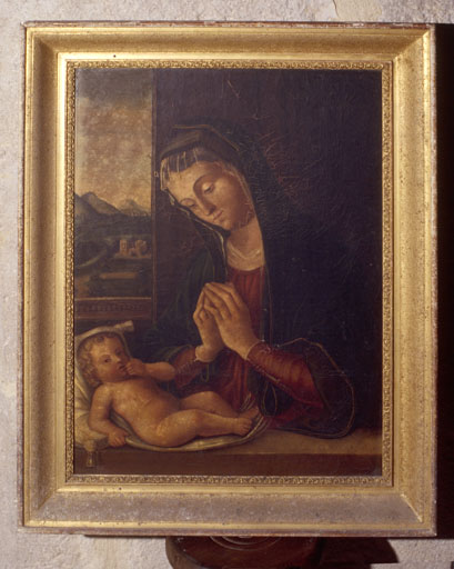 tableau Vierge à l'Enfant - © Ministère de la Culture (France), Conservation des antiquités et des objets d’art de l’Ain, tous droits réservés